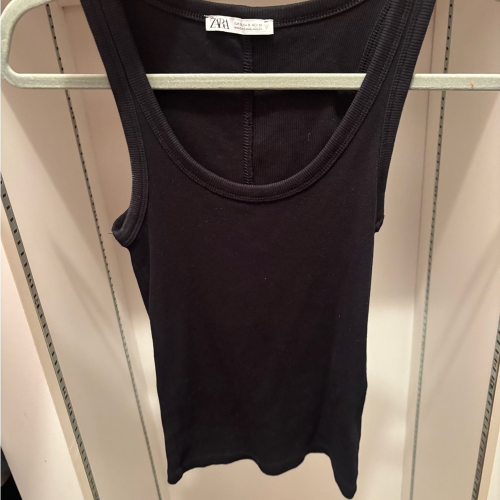 Zara Classic Black Tank Top
